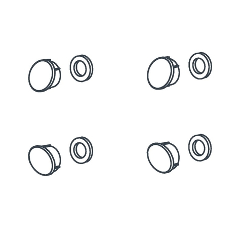 Handicare set voor douchezitting 2201 antraciet ral 7021