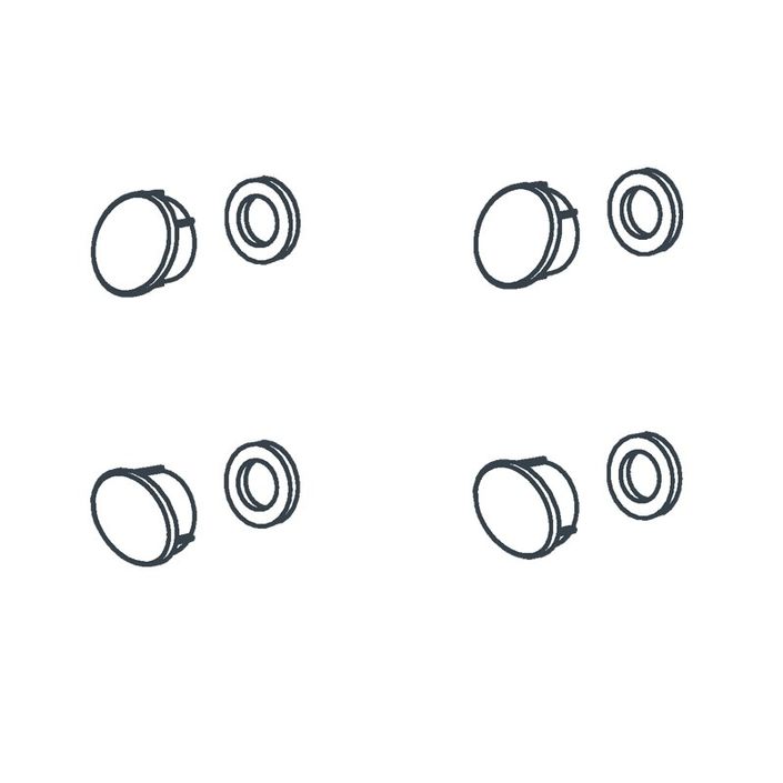 Handicare set voor douchezitting 2201 antraciet ral 7021