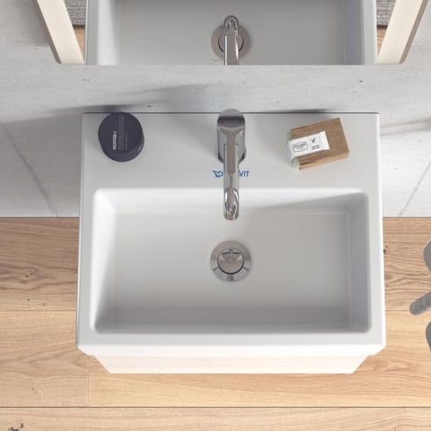 Duravit VERO AIR wastafel keramiek wit diepte 350mm