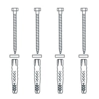 Handicare isolatieset 8 mm. wit