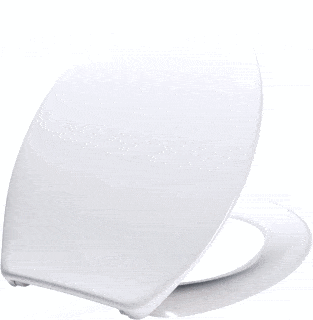 Pressalit closetzitting wit met deksel voor universele toiletpot