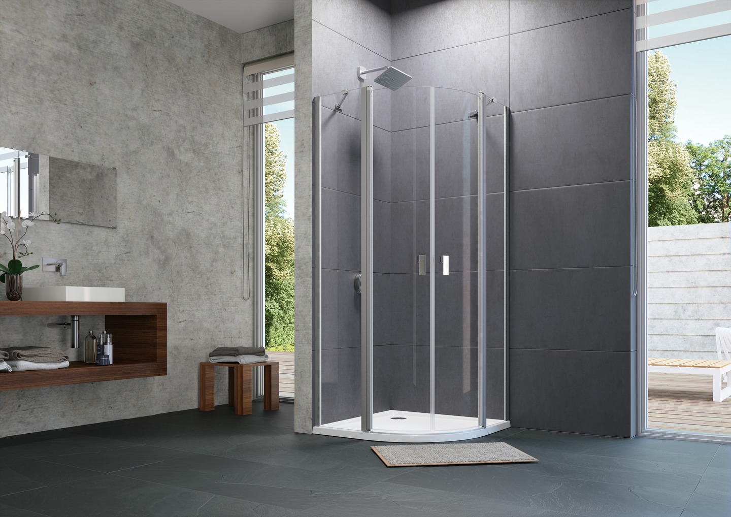 Huppe Design Pure Draaideur Kwartrond Helft Msegment 100X200Cm R50 Matzilver Antiplaque Glas huppe kopen in de aanbieding Huppe Design Pure Draaideur Kwartrond Helft Msegment 100X200Cm R50 Matzilver Antiplaque Glas huppe kopen in de aanbieding