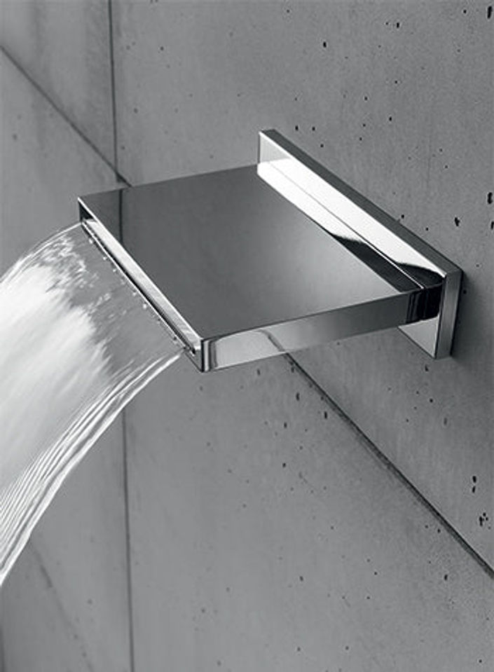Hotbath Archie AR160 Cascade opbouw wanduitloop RVS 316 - RVS