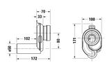 Duravit urinoirsifon horizontaal 50mm