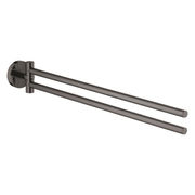 Grohe Essentials 2-lids handdoekhouder - hard graphite