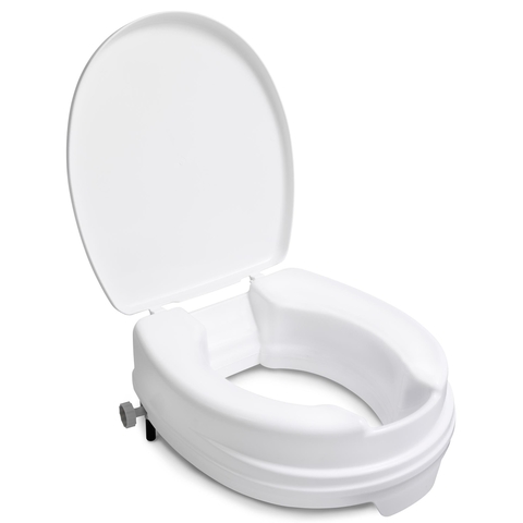 Handicare closetverhoger met deksel 10 cm. wit