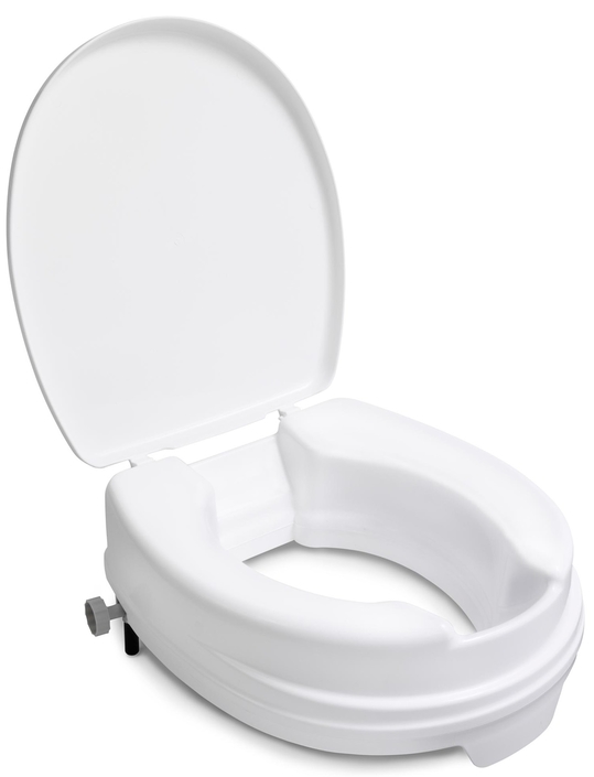 Handicare closetverhoger met deksel 10 cm. wit