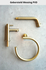 Hotbath Cobber P708 niet-afsluitbare plug rond geborsteld messing PVD