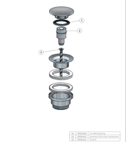 Hotbath P710 klikplug - mat wit