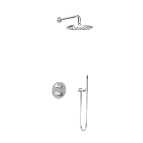 Hotbath Cobber IBS20A inbouw doucheset - staafhanddouche - 30cm hoofddouche - wandarm - wandsteun - chroom