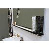 Riverdale Stalen planchet tbv rechthoekige spiegel - mat zwart - 700xx100 mm (bxdxh)