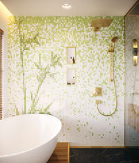 Hansgrohe FixFit Square muuraansluitbocht - Polished Gold Optic