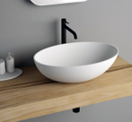 Tweedekans - Ideavit Solidthin-OV50 opzetwastafel 50x33 cm ovaal mat wit
