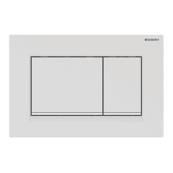 Geberit Sigma20 - Bedieningsplaat, dual flush spoeling, mat wit/wit 115.883.01.1 Geberit Sigma20 - Bedieningsplaat, dual flush spoeling, mat wit/wit 115.883.01.1