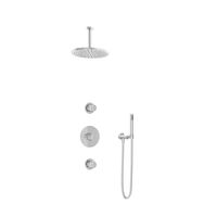 Hotbath Cobber IBS20 inbouw doucheset - staafhanddouche - 30cm hoofddouche - 15cm plafondbuis - wandsteun - chroom