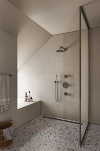 Hotbath Cobber IBS20 inbouw doucheset - staafhanddouche - 20cm hoofddouche - wandarm - wandsteun - geborsteld nikkel