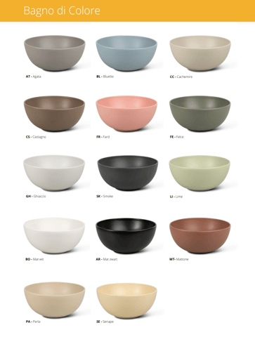 Tweedekans - Globo Le Pietre opzetwastafel rond 37x16cm - arabescato grigio - SHOWROOMMODEL