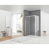 Van Rijn Products ST06350 wand voor hoekcabine 90 x 200 cm helder glas chroom