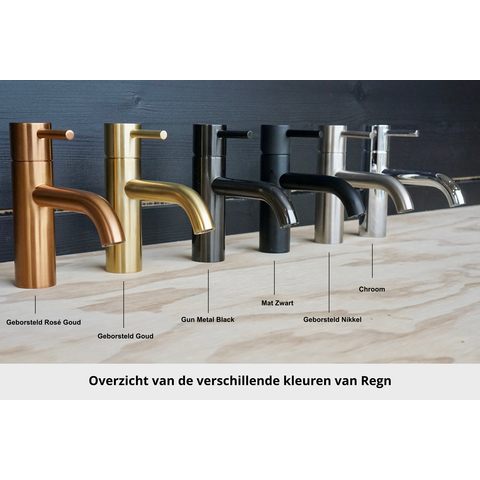 Regn thermostatische badkraan met watervaluitloop - chroom