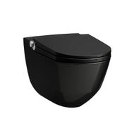 Laufen Cleanet Riva douche wc - glans zwart