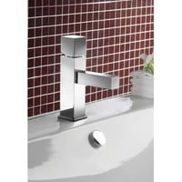 Hotbath Bloke Q003 wastafelmengkraan zonder waste chroom