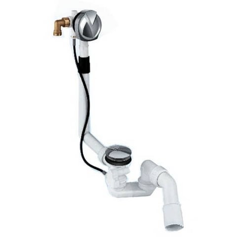 Riho AVT100 badafvoer overloop met watertoevoer chroom 100 cm