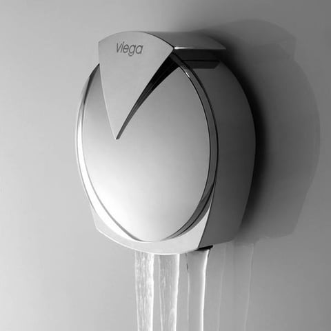 Riho AVT100 badafvoer overloop met watertoevoer chroom 100 cm