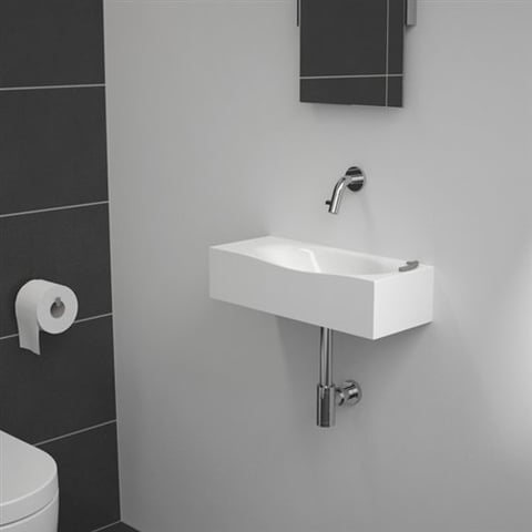 Clou InBe designsifon type 2 korte body rond chroom