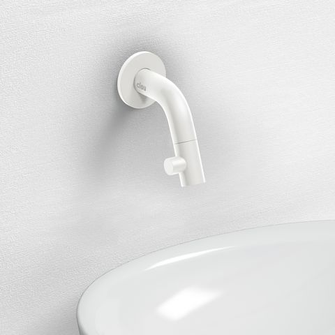 Clou Kaldur wandfonteinkraan 7,4cm - mat wit