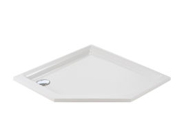 TWEEDEKANS - Sealskin Senso douchebak 5-hoek 90x90cm inbouw wit