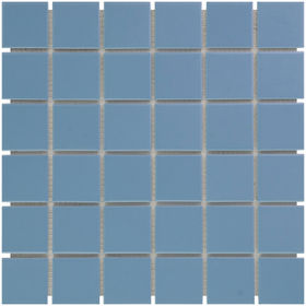 The Mosaic Factory Barcelona mozaïektegel 4,8x4,8cm - Blue glossy