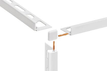 Schluter Jolly-AC/EV buitenhoek - H=10mm - structuur gecoat beige
