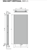 Tweedekans - Vasco Niva Soft NS1L1 radiator 44x122cm - 645W - wit S600 structuurlak