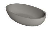 Riho Escala opzetwastafel 55x32cm ovaal - Pebble Grey