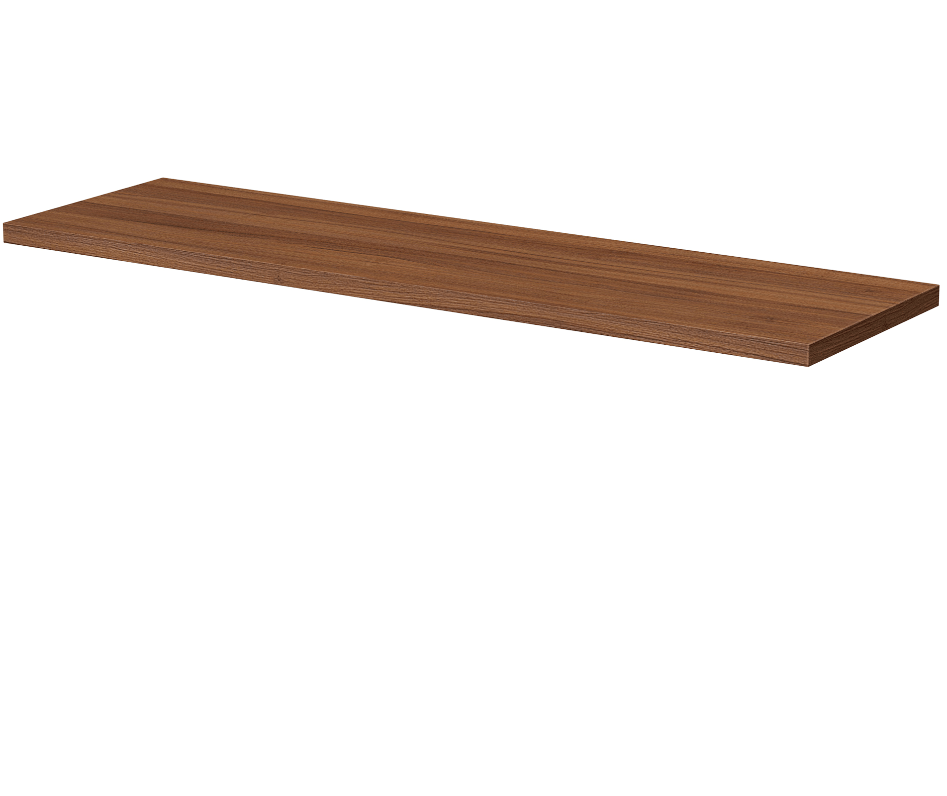 Blinq Veille afdekblad voor onderkast 162x46cm - warm noten