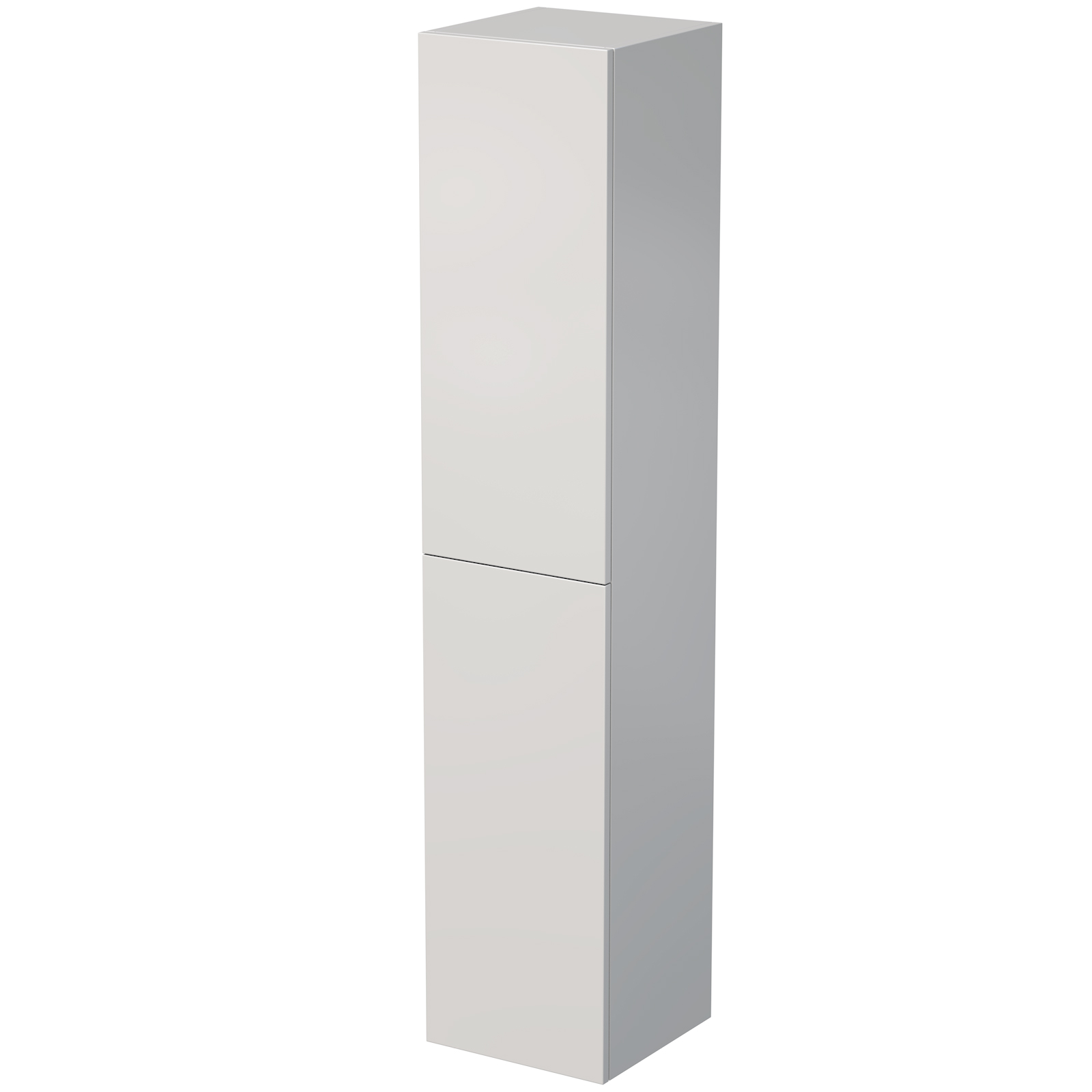 Blinq Veille hoge kast 35x35x170cm - rechts - hoogglans wit