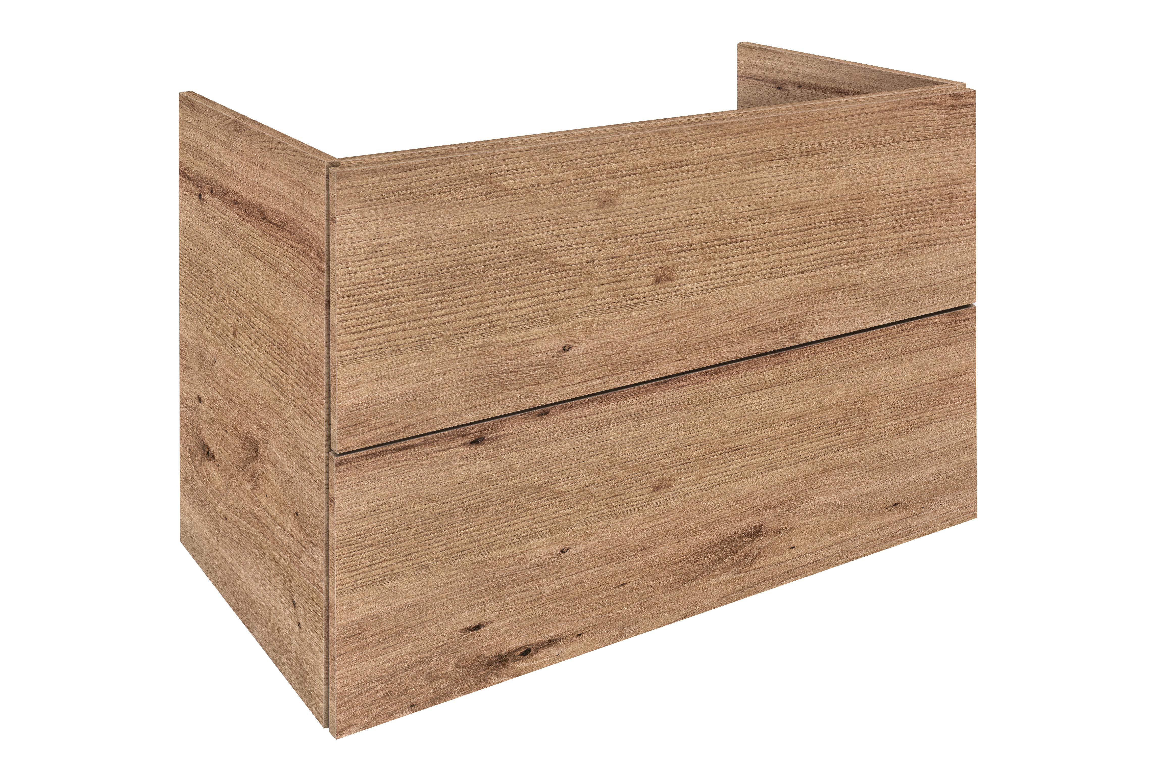 Blinq Intent onderkast 80x45x59cm - 2 lades - eiken natuur