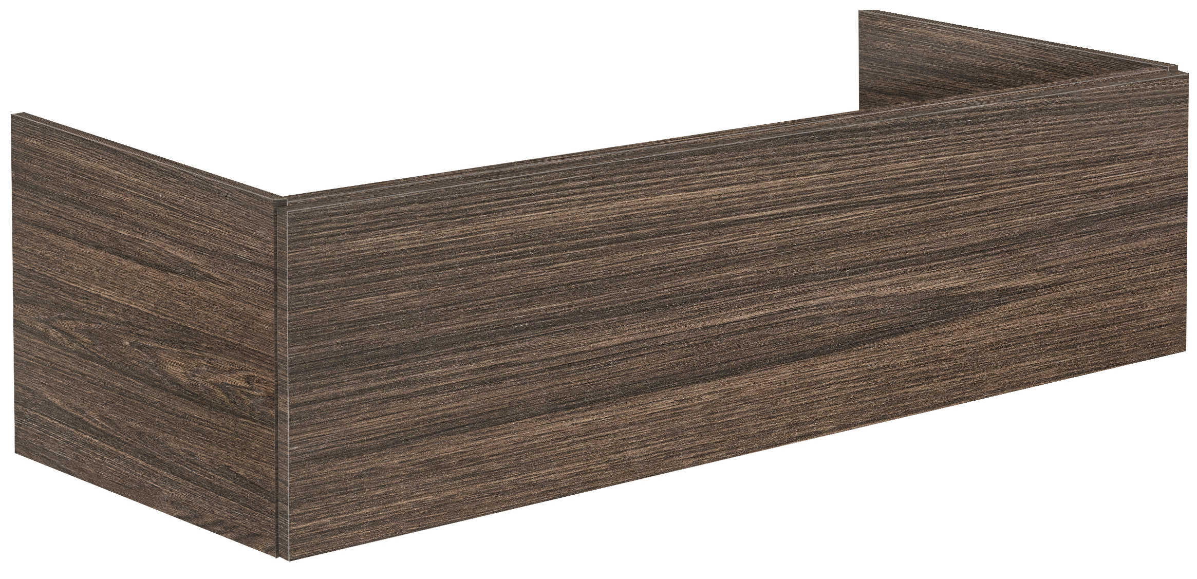 Blinq Intent onderkast 130x45x30cm - 2 lades - eiken bruin