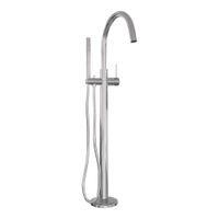 Brauer Chrome Carving vrijstaande badmengkraan met staafhanddouche chroom