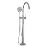 Brauer Chrome Carving vrijstaande badmengkraan met 3-standen handdouche chroom