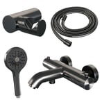 Geborsteld gunmetal PVD