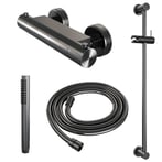 Geborsteld gunmetal PVD