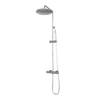 Brauer Chrome Carving stortdoucheset - hoofddouche 30cm - staafhanddouche - chroom