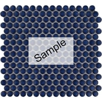VERVALLEN - SAMPLE - The Mosaic Factory Venice Pennyround - Blue Glossy