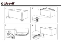 Ideavit Solidthin vrijstaand solid surface bad mat wit 160x70cm