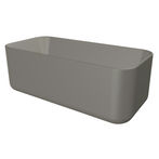 Xenz Fenna vrijstaand bad 170x80cm - cement - met badafvoer-/vulcombinatie wit mat