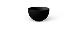 Looox Ceramic Small opzet fonteinkom 23cm keramiek - mat zwart