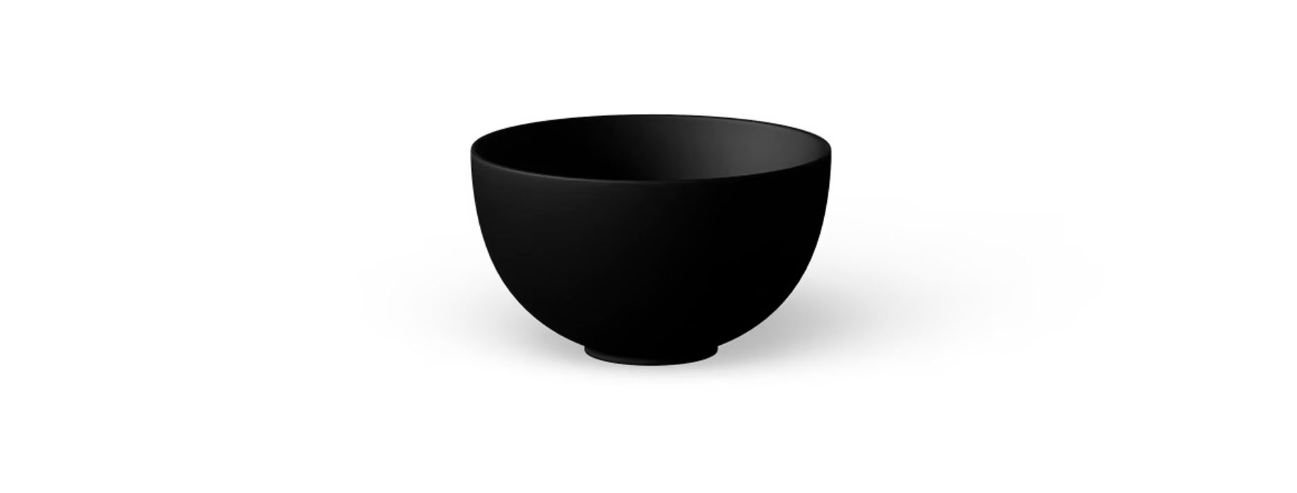 Looox Ceramic Small opzet fonteinkom 23cm keramiek - mat zwart