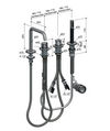Hotbath Archie AR083 badrandcombinatie met uitloop 316 RVS - Geborsteld Gunmetal PVD