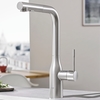 Grohe Essence keukenkraan l-uitloop met uittrekbare handdouche - supersteel